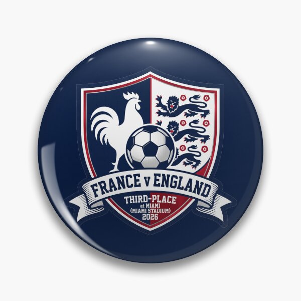 Item preview, France Versus England 2026 Soccer Crest Sports Design designed and sold by Pride Emblem Prints.