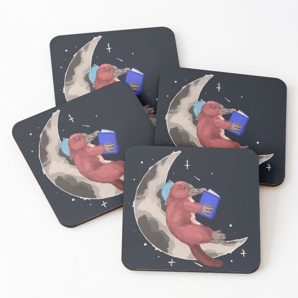 Item preview, Platypus Reading on the Moon designed and sold by Antiope33.
