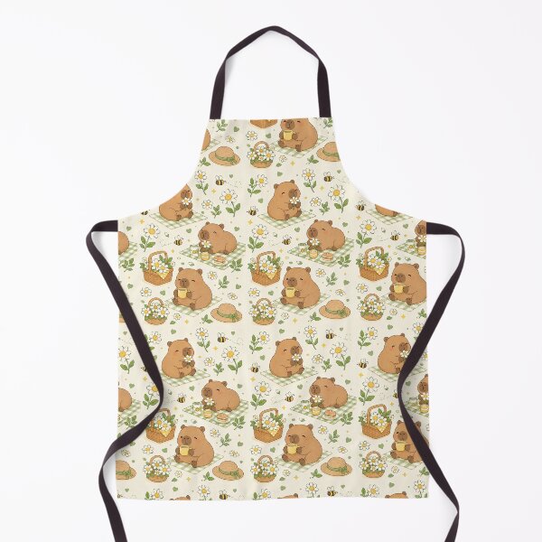 Item preview, Capybara Daisy Picnic Pattern designed and sold by Soft Berry Studio.