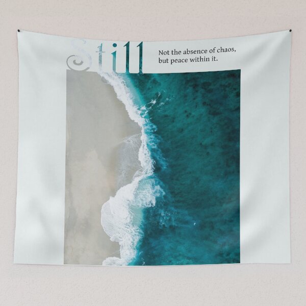 Item preview, Still – Ocean Typography Inspired by Calm & Chaos (Light) designed and sold by NeededTees.
