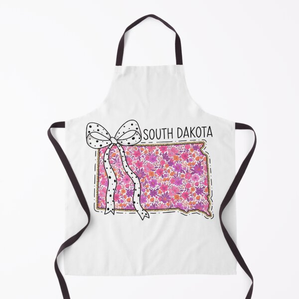 Item preview, Cute Sorth Dakota Floral Map Graphic Coquette Bow Design designed and sold by Paper Drip.