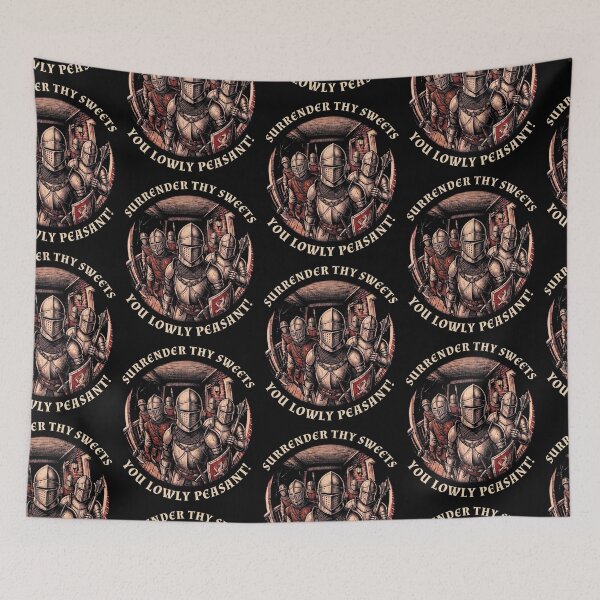 Item preview, Surrender Thy Sweets Lowly Peasant Knight Halloween Treat designed and sold by d247.