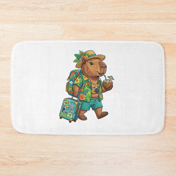Item preview, Tourist Capybara Summer Vacation designed and sold by TeeARTHY.