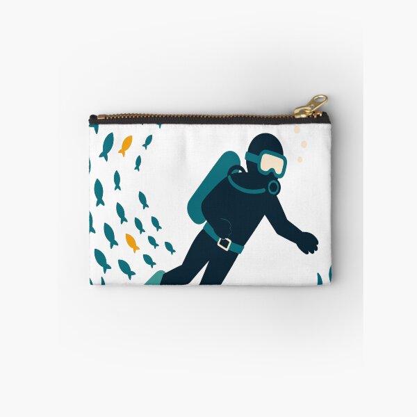 Item preview, Divers in a school of fish – coral reef underwater world designed and sold by Lyfeinsights.