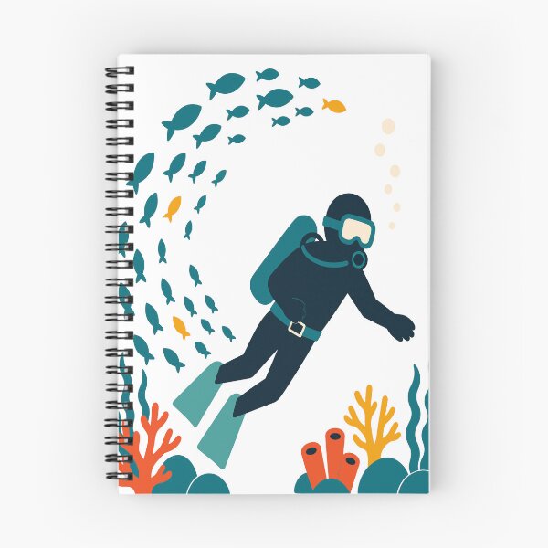 Item preview, Divers in a school of fish – coral reef underwater world designed and sold by Lyfeinsights.