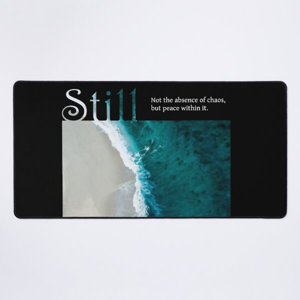 Item preview, Still – Ocean Typography Inspired by Calm & Chaos designed and sold by NeededTees.