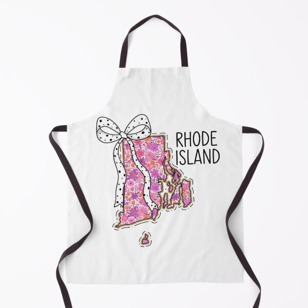 Item preview, Cute Rhode Island Floral Map Graphic Coquette Bow Design designed and sold by Paper Drip.