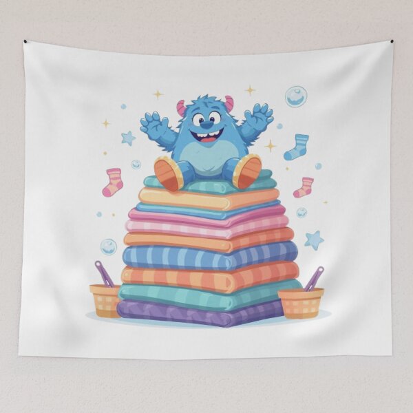 Item preview, Cute Laundry Monster Sticker | Funny Laundry Day Monster Gift designed and sold by Stylestickers55.