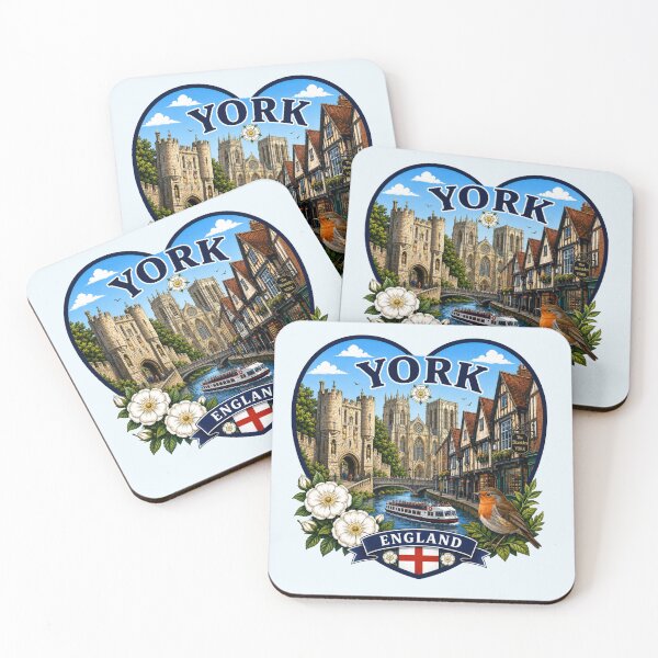 Item preview, York, England Heart Shape Design designed and sold by Myra365Art.