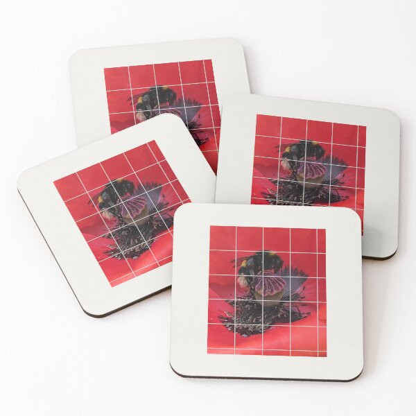 Item preview, Grid Over Photo _ Bee & Poppy _ 2026 designed and sold by The Stippler Process.