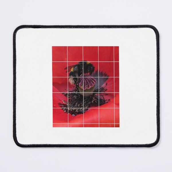 Item preview, Grid Over Photo _ Bee & Poppy _ 2026 designed and sold by The Stippler Process.