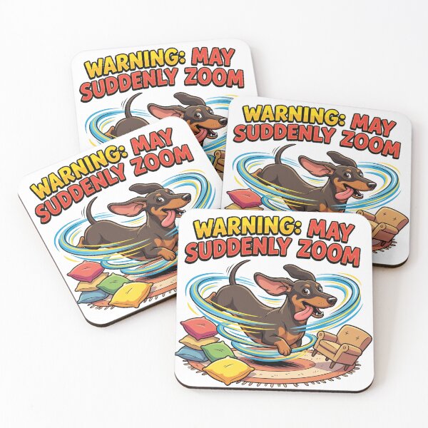 Item preview, Warning May Suddenly Zoom Funny Dachshund Zoomies Shirt | Hyper Doxie Gift designed and sold by jgoteiner.