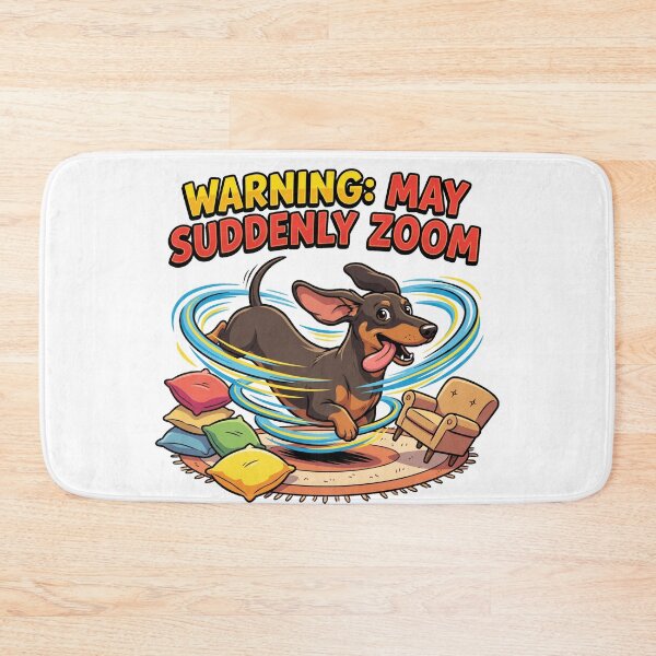 Item preview, Warning May Suddenly Zoom Funny Dachshund Zoomies Shirt | Hyper Doxie Gift designed and sold by jgoteiner.
