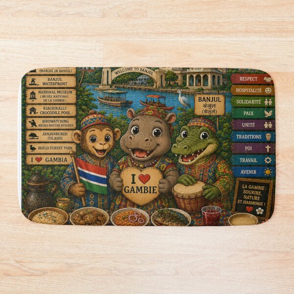 Item preview, Gambia Banjul – Smiles, Nature and Hospitality designed and sold by Cifi64.