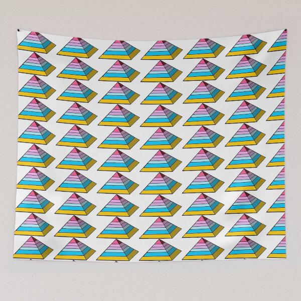 Item preview, Pyramid Pride Flag Genderflux designed and sold by HarveyHandcraftsandDesigns.
