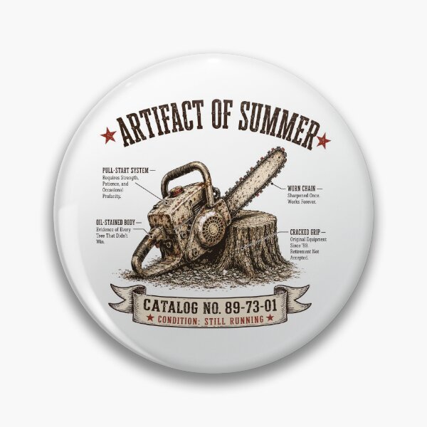 Item preview, Vintage Chainsaw T-Shirt | Artifact of Summer | Retro Lumberjack Gift designed and sold by Mikoff04-arts.