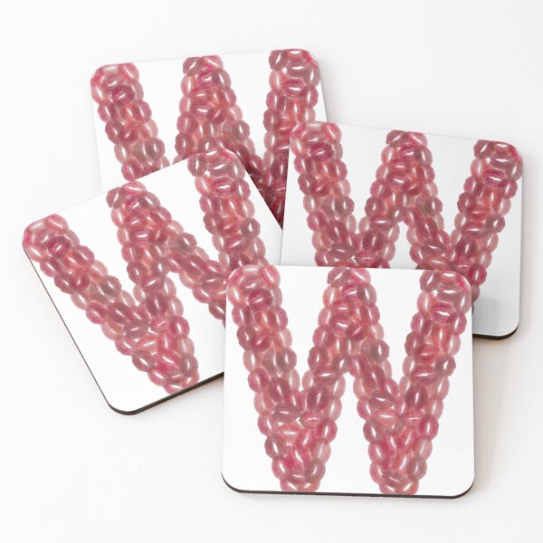 Item preview, Letter 'W' in Kisses designed and sold by Megh Trivedi.