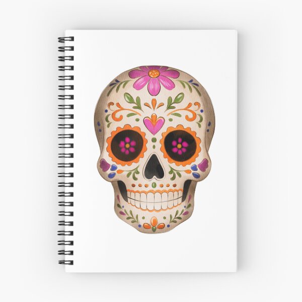 Item preview, White Sugar Skull Watercolor Illustration with Floral Ornament designed and sold by Ms. Iryna.