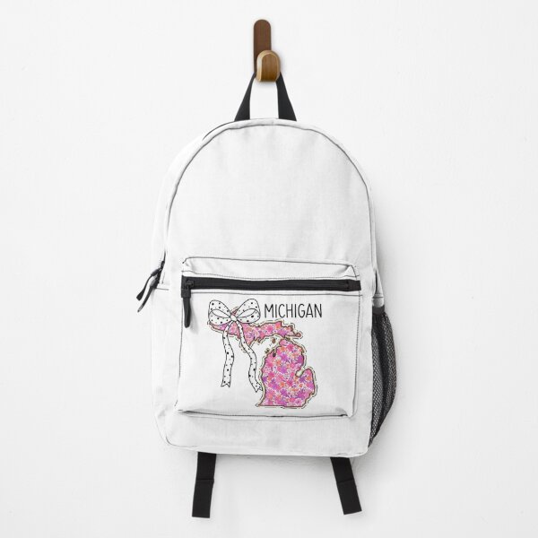 Item preview, Cute Michigan Floral Map Graphic Coquette Bow Design designed and sold by Paper Drip.