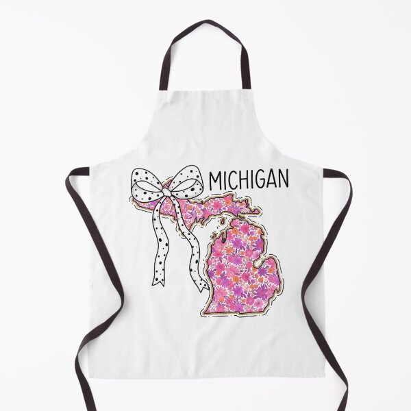Item preview, Cute Michigan Floral Map Graphic Coquette Bow Design designed and sold by Paper Drip.