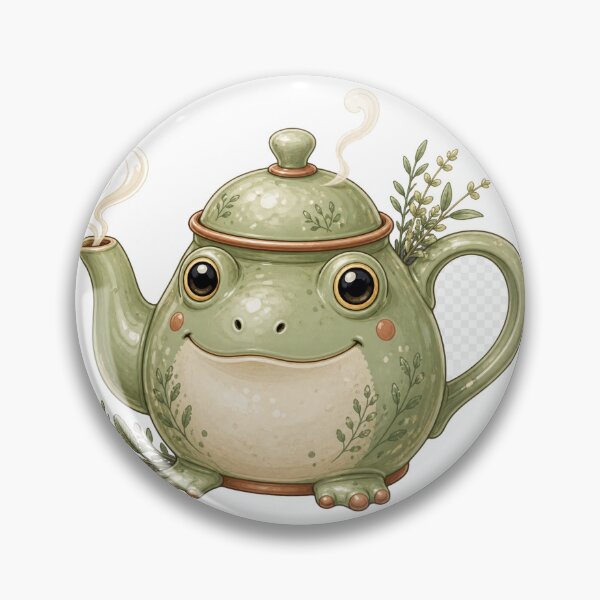 Item preview, Ceramic Frog Teapot designed and sold by aihrgdesign.