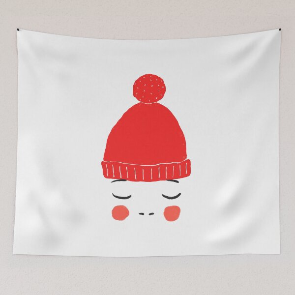 Item preview, Cozy Winter Beanie, Kawaii Character Illustration designed and sold by whatafabday.