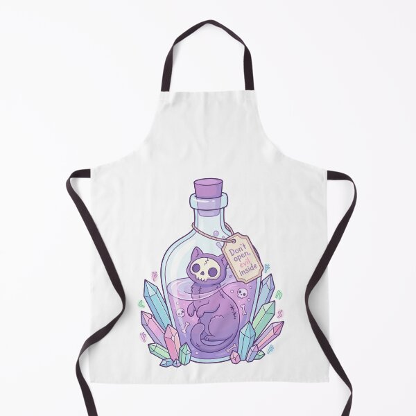 Item preview, Don't Open Evil Inside - Pastel Goth Cat Potion designed and sold by Kawaii-n-Spice.