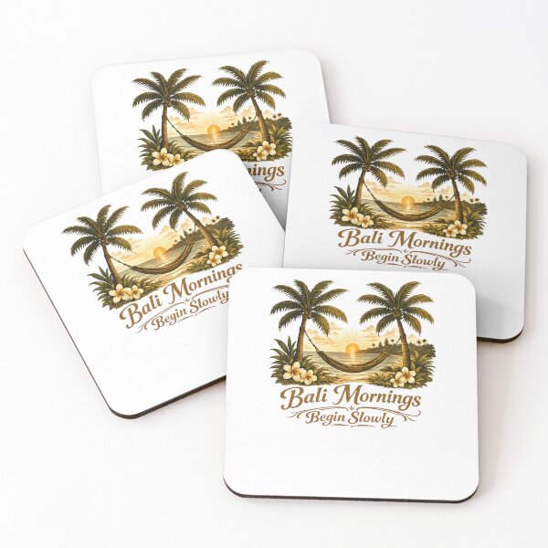 Item preview, Bali Mornings Begin Slowly | Tropical Island Sunset Design designed and sold by filou designs.