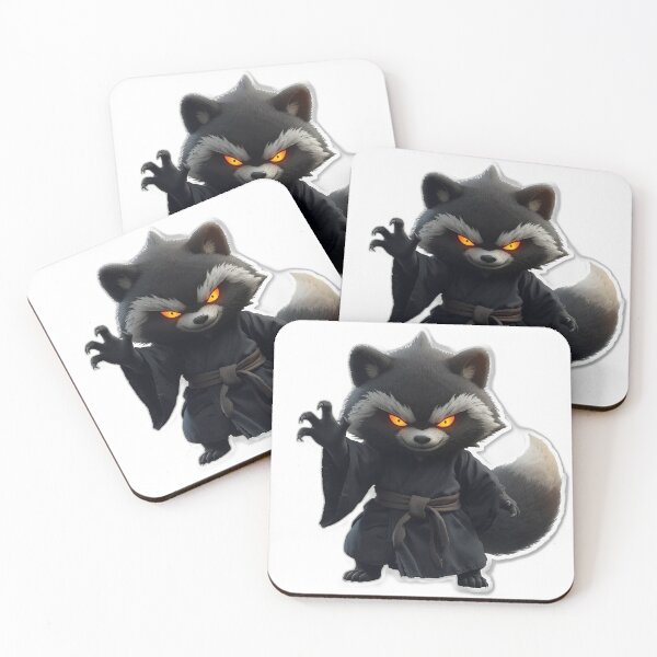 Item preview, Halloween Tanuki Trickster — Japanese Yokai Art designed and sold by Tokyo Neo Noir Collective .