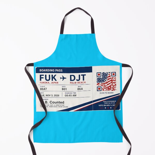 Item preview, ✈️ FUK → DJT Boarding Pass - LAST CALL FOR DEMOCRACY COLLECTION ✈️ - Passenger Al B. Counted designed and sold by WheelieGdArt.