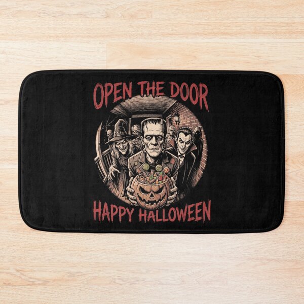 Item preview, Open The Door Happy Halloween Classic Monsters designed and sold by d247.