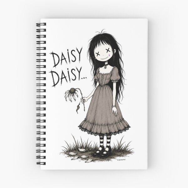 Item preview, Daisy Daisy Gothic Doll Art designed and sold by Echoes of Lion Studio.