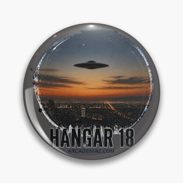 Item preview, Hangar 18: Alien Ship Over City designed and sold by Arcade51az.