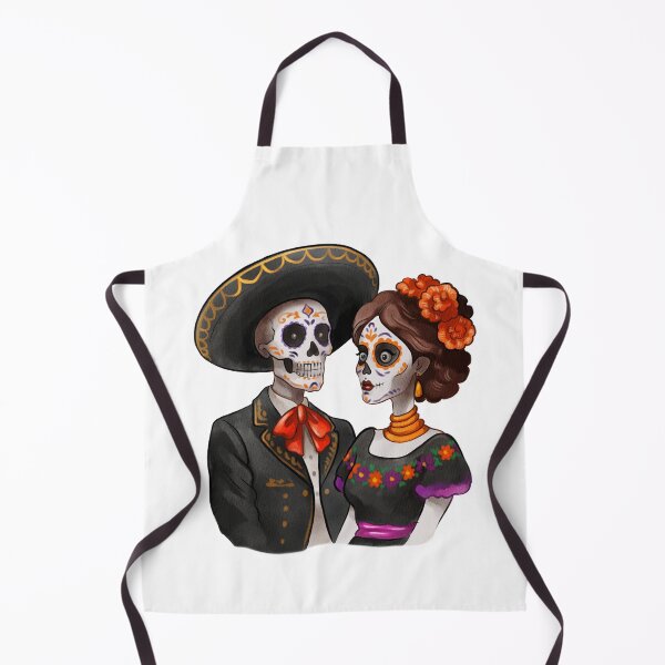 Item preview, Day of the Dead Couple Watercolor Illustration designed and sold by Ms. Iryna.