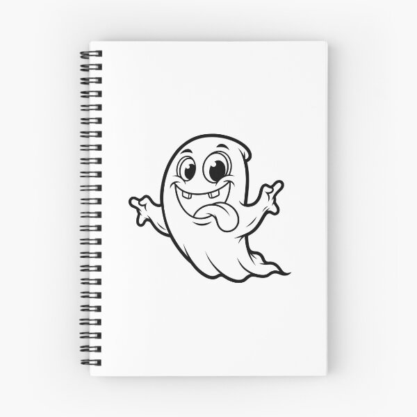 Item preview, Cute Silly Ghost Cartoon Line Art designed and sold by ArtPer-design.