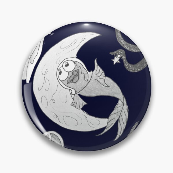Item preview, Great Underwater Friends On a Space Mission Pencil Grayscale Drawing designed and sold by BOKEbyTC.