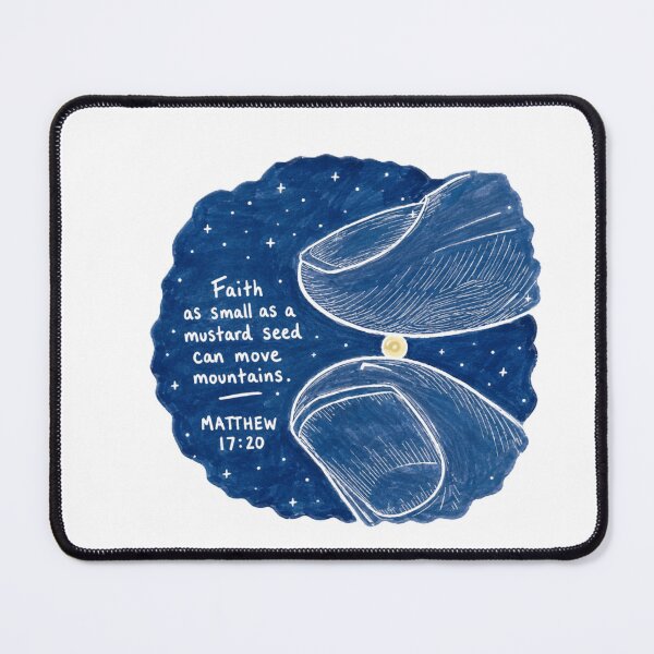 Item preview, Matthew 17:20 verse art designed and sold by Roniya George.