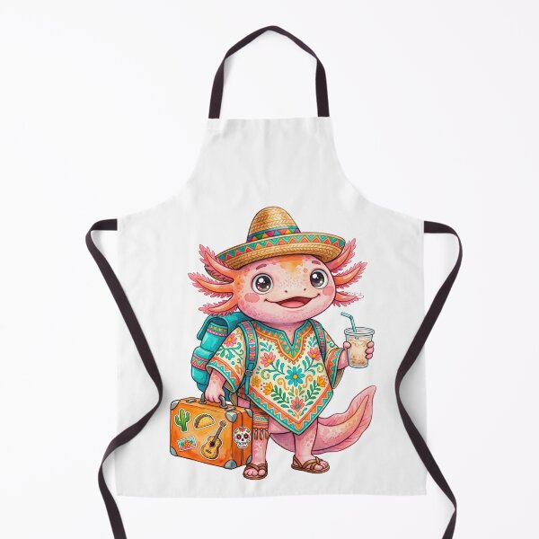 Item preview, Cute Axolotl Traveler with Suitcase Active designed and sold by TeeARTHY.