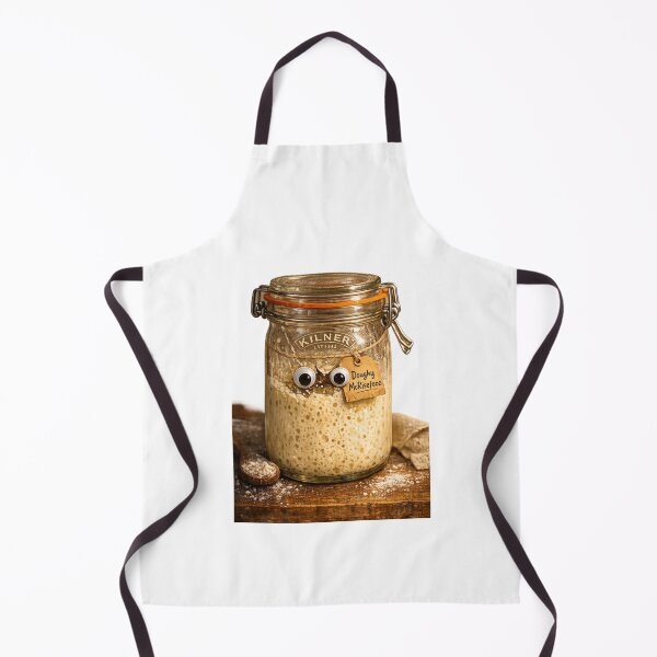 Item preview, Sourdough Starter in Kilner Jar – Cute Googly Eyes & Nametag Illustration designed and sold by EdgeSphere.