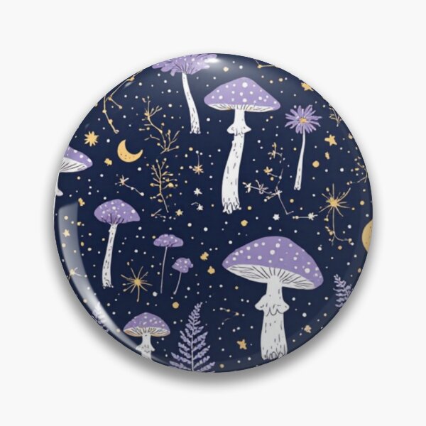 Item preview, Enchanted Midnight Garden - Celestial Forest Cottagecore Pattern designed and sold by thepixelcloset.