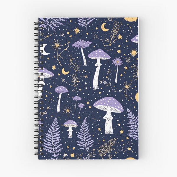 Item preview, Enchanted Midnight Garden - Celestial Forest Cottagecore Pattern designed and sold by thepixelcloset.