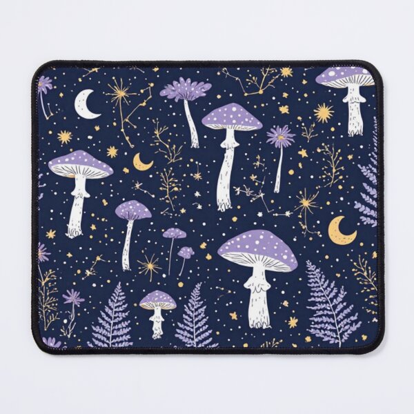 Item preview, Enchanted Midnight Garden - Celestial Forest Cottagecore Pattern designed and sold by thepixelcloset.
