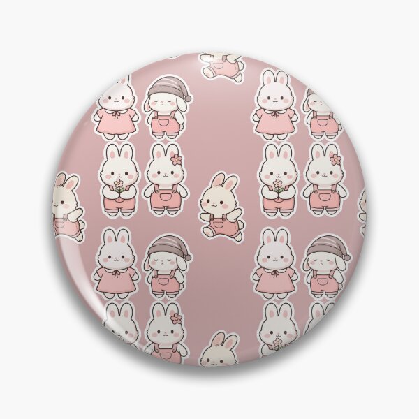Item preview, Bunny Cute animals stickers Cute Coquette Bunny Soft Pastel Pink Cozy Vibe Garden Picnic Soft Pastel Cozy Vibe sticker pack Set designed and sold by Art IN Pack.