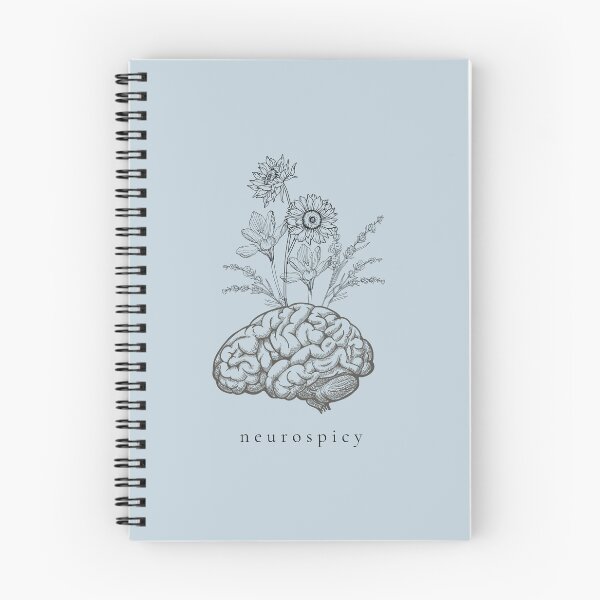 Item preview, Neurospicy Botanical Brain Neurodivergent Floral Illustration designed and sold by Linden Grove.