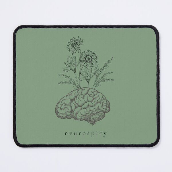 Item preview, Neurospicy Botanical Brain Neurodivergent Floral Illustration designed and sold by Linden Grove.