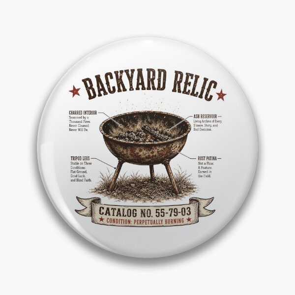 Item preview, Vintage Fire Pit T-Shirt | Backyard Relic | Campfire & Patio Gift designed and sold by Mikoff04-arts.