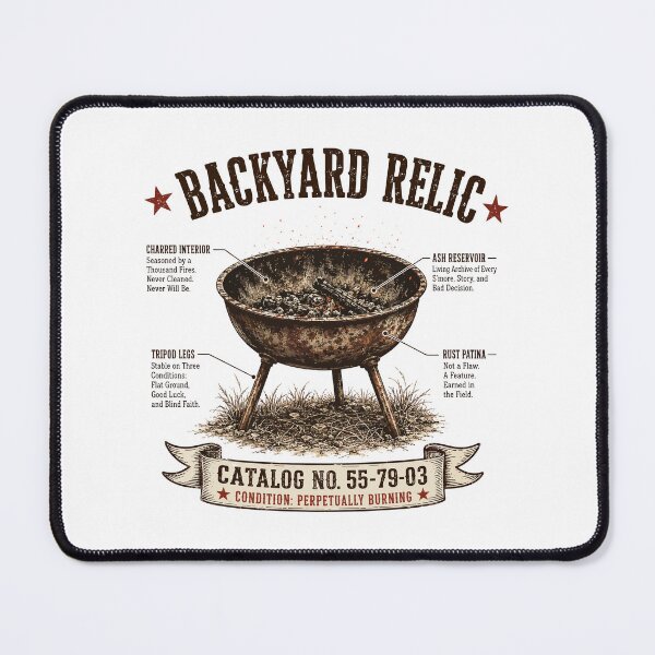 Item preview, Vintage Fire Pit T-Shirt | Backyard Relic | Campfire & Patio Gift designed and sold by Mikoff04-arts.