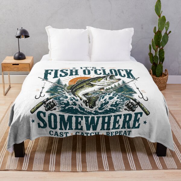 Item preview, It's Fish O'clock Somewhere-Funny Fishing designed and sold by BornBorn.