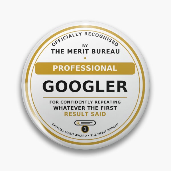 Item preview, Professional Googler Gift | Funny Coworker, Office and IT Award designed and sold by TheMeritBureau.