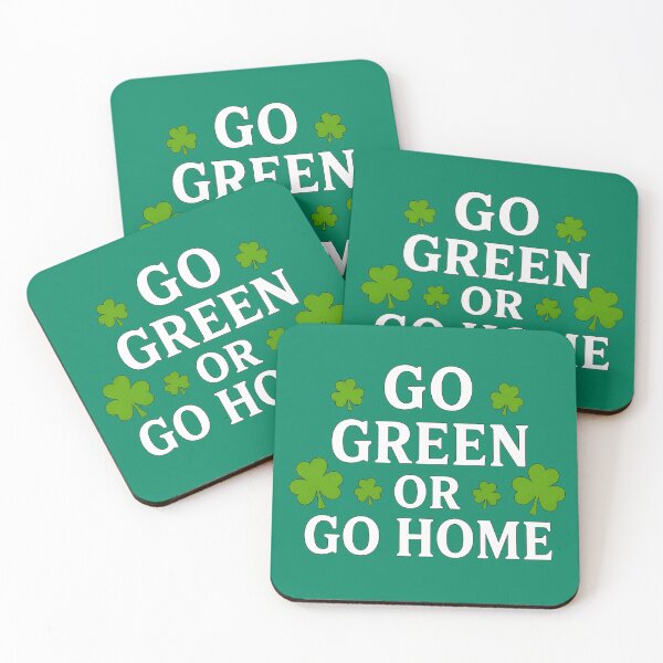 Item preview, Go Green or Go Home  Funny St. Patrick's Day Shamrock Design designed and sold by WHConwayDesigns.